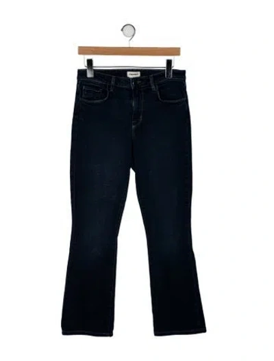 Pre-owned L'agence Mid-rise Straight Leg Jeans In Blue