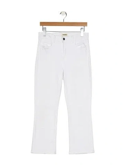 Pre-owned L'agence Mid-rise Straight Leg Jeans In Blue