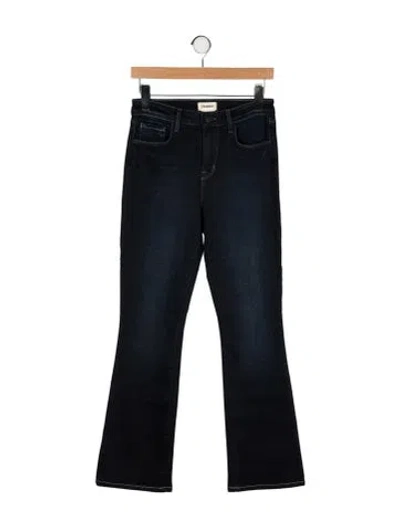 Pre-owned L'agence Mid-rise Straight Leg Jeans In Blue