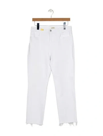 Pre-owned L'agence Mid-rise Straight Leg Jeans In Blue
