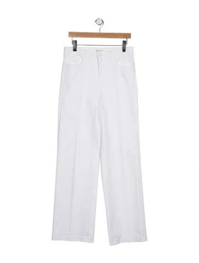 Pre-owned L'agence Mid-rise Straight Leg Jeans In Blue