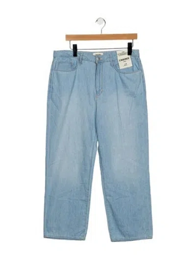 Pre-owned L'agence Mid-rise Straight Leg Jeans In Blue
