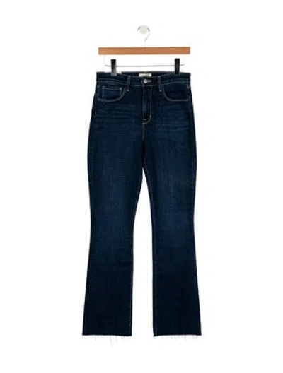 Pre-owned L'agence Mid-rise Straight Leg Jeans In Blue