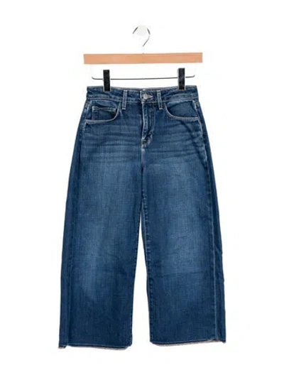 Pre-owned L'agence Mid-rise Straight Leg Jeans In Blue