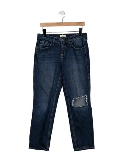 Pre-owned L'agence Mid-rise Straight Leg Jeans In Blue