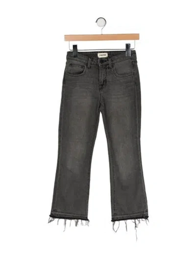 Pre-owned L'agence Mid-rise Straight Leg Jeans In Gray