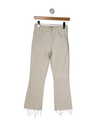 Pre-owned L'agence Mid-rise Straight Leg Jeans In Green