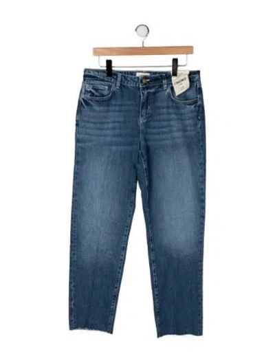 Pre-owned L'agence Mid-rise Straight Leg Jeans W/ Tags In Blue