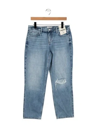 Pre-owned L'agence Mid-rise Straight Leg Jeans W/ Tags In Blue