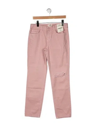 Pre-owned L'agence Mid-rise Straight Leg Jeans W/ Tags In Pink