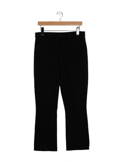 Pre-owned L'agence Mid-rise Wide Leg Jeans In Black