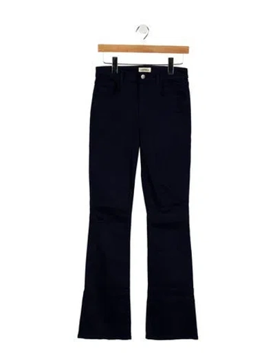 Pre-owned L'agence Mid-rise Wide Leg Jeans In Blue