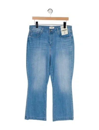 Pre-owned L'agence Mid-rise Wide Leg Jeans In Blue