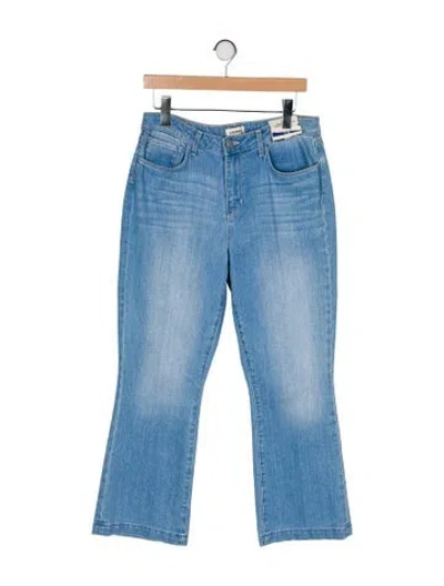 Pre-owned L'agence Mid-rise Wide Leg Jeans In Blue