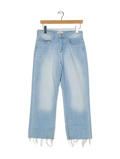 Pre-owned L'agence Mid-rise Wide Leg Jeans In Blue