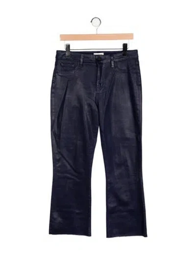 Pre-owned L'agence Mid-rise Wide Leg Jeans In Blue