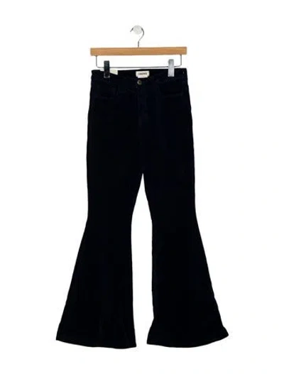 Pre-owned L'agence Mid-rise Wide Leg Jeans In Blue