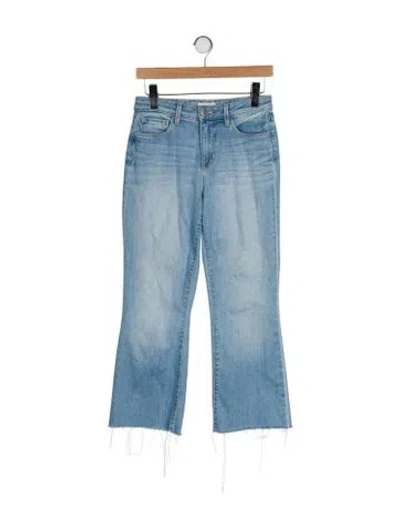 Pre-owned L'agence Mid-rise Wide Leg Jeans In Blue