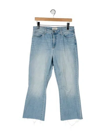 Pre-owned L'agence Mid-rise Wide Leg Jeans In Blue