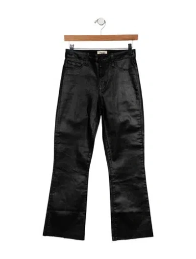 Pre-owned L'agence Mid-rise Wide Leg Jeans In Blue