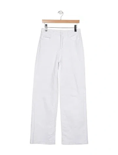 Pre-owned L'agence Mid-rise Wide Leg Jeans In Blue