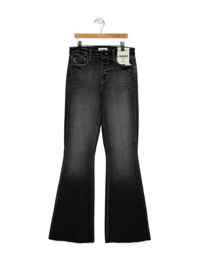 Pre-owned L'agence Mid-rise Wide Leg Jeans In Gray