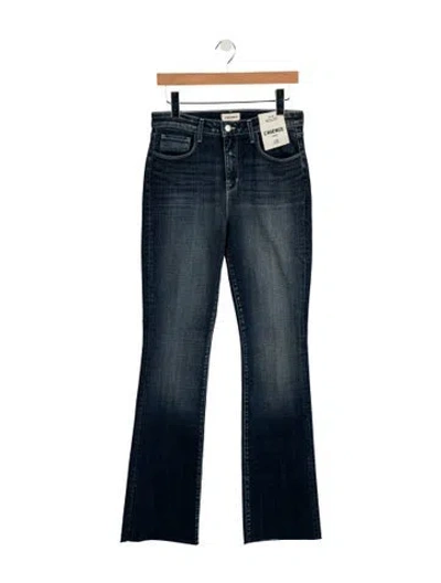 Pre-owned L'agence Mid-rise Wide Leg Jeans W/ Tags In Blue