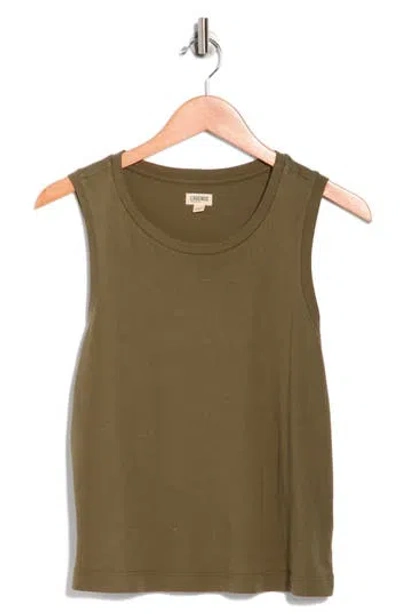 L'agence Mikaela Organic Cotton Tank In Brown