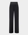 L'agence Minerva Cummerbund Trousers In Black