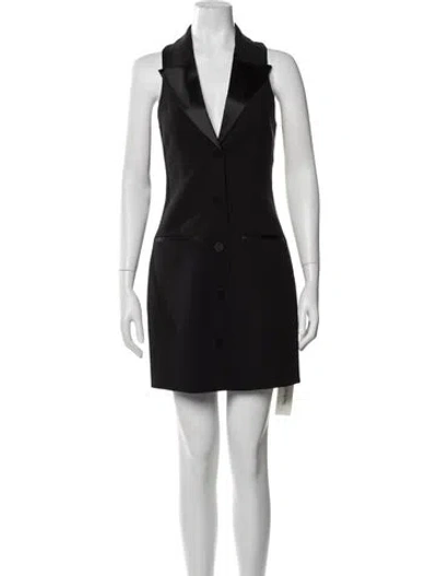 Pre-owned L'agence Mini Dress In Black