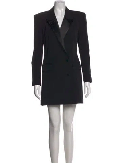 Pre-owned L'agence Mini Dress In Black