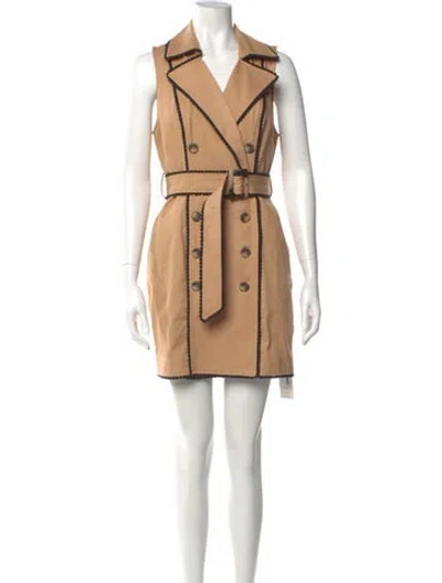 Pre-owned L'agence Mini Dress In Neutral