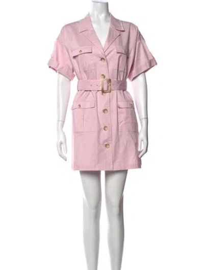 Pre-owned L'agence Mini Dress In Pink