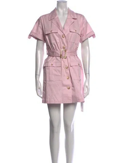 Pre-owned L'agence Mini Dress In Pink