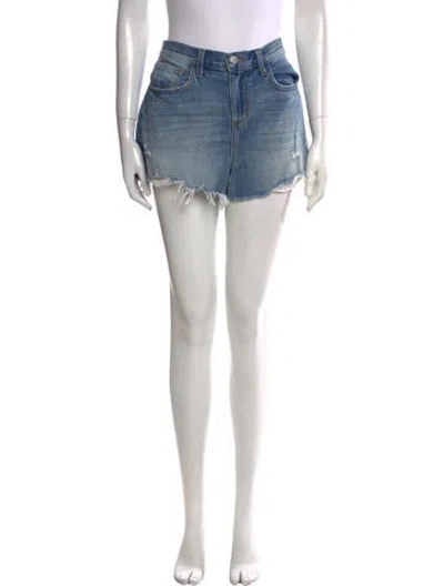 Pre-owned L'agence Mini Shorts In Blue