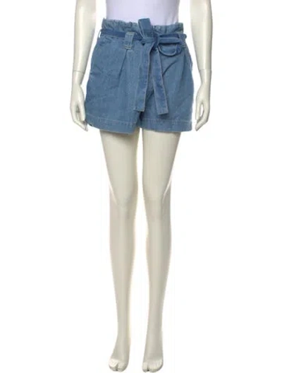 Pre-owned L'agence Mini Shorts In Blue