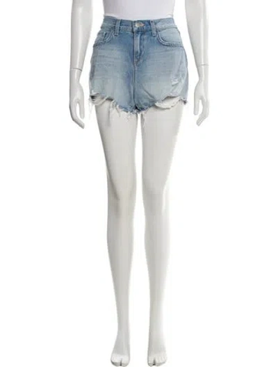 Pre-owned L'agence Mini Shorts In Blue