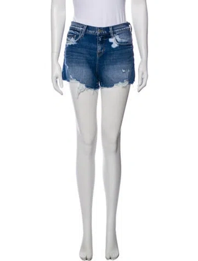 Pre-owned L'agence Mini Shorts In Blue