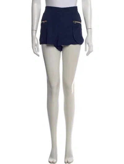 Pre-owned L'agence Mini Shorts In Blue