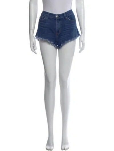 Pre-owned L'agence Mini Shorts In Blue