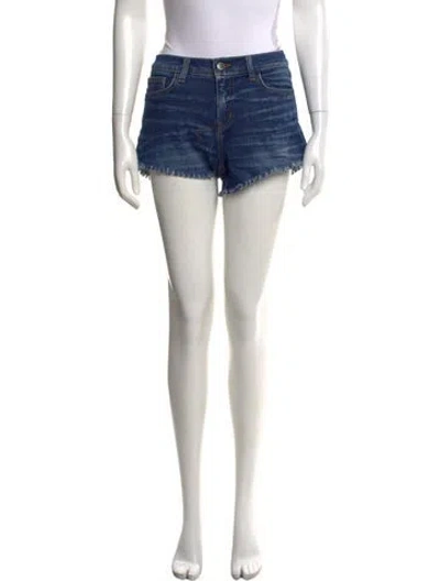Pre-owned L'agence Mini Shorts In Blue