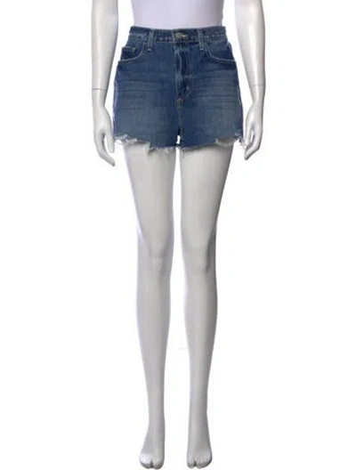 Pre-owned L'agence Mini Shorts In Blue