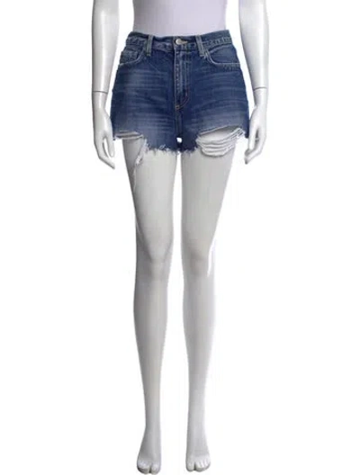 Pre-owned L'agence Mini Shorts In Blue