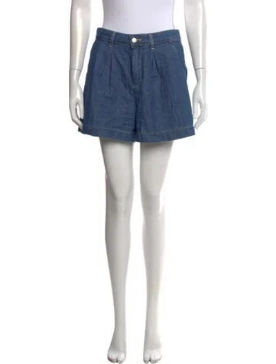 Pre-owned L'agence Mini Shorts In Blue