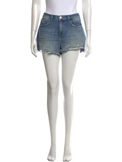 Pre-owned L'agence Mini Shorts In Blue