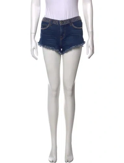 Pre-owned L'agence Mini Shorts In Blue
