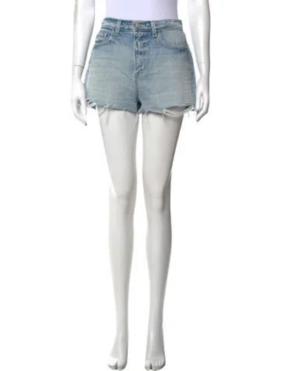 Pre-owned L'agence Mini Shorts In Blue
