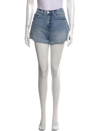 Pre-owned L'agence Mini Shorts In Blue