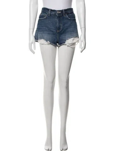 Pre-owned L'agence Mini Shorts In Blue