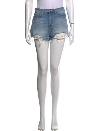 Pre-owned L'agence Mini Shorts In Blue